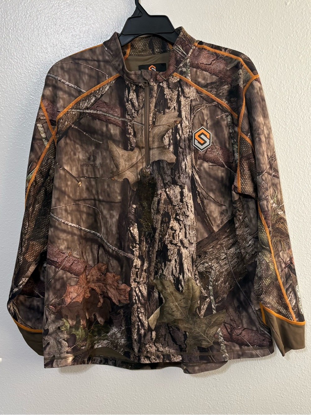 ScentLok Size 2XL Camo 1/4 Zip Pullover Jacket Hunting Outdoor Western Gorpcore